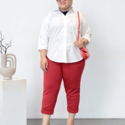 Celana Wanita Kekinian Pinggang Karet Scuba Jumbo Oliver Terbaru