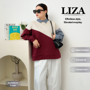￼Blouse Liza Wanita dengan Bahan Fleece untuk Gaya Casual Santai