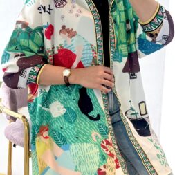 Kemeja Wanita Silk Aqiana Oversize