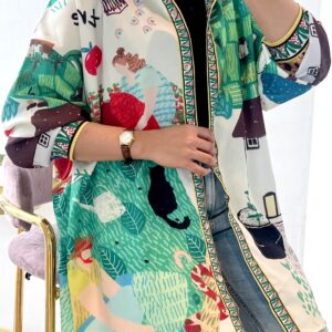 Kemeja Wanita Silk Aqiana Oversize