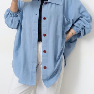 Kemeja Suki iLTs — Kemeja Lengan Balon Wanita Bahan Linen · Korean Style Elegan · All Size