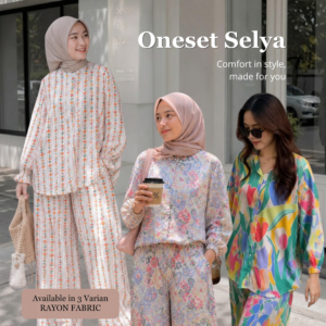 Oneset Selya iLTs - Oneset Wanita Terbaru Motif dengan Bahan Rayon untuk Gaya Kekinian
