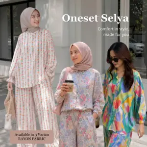 Oneset Selya iLTs - Oneset Wanita Terbaru Motif dengan Bahan Rayon untuk Gaya Kekinian