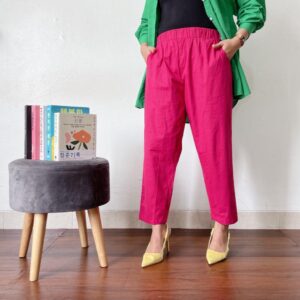 Celana Katun Wanita Jumbo Kekinian 7/8 Stretch Hoppy Terbaru
