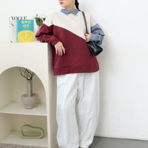 ￼Blouse Liza Wanita dengan Bahan Fleece untuk Gaya Casual Santai