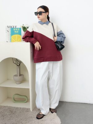 ￼Blouse Liza Wanita dengan Bahan Fleece untuk Gaya Casual Santai