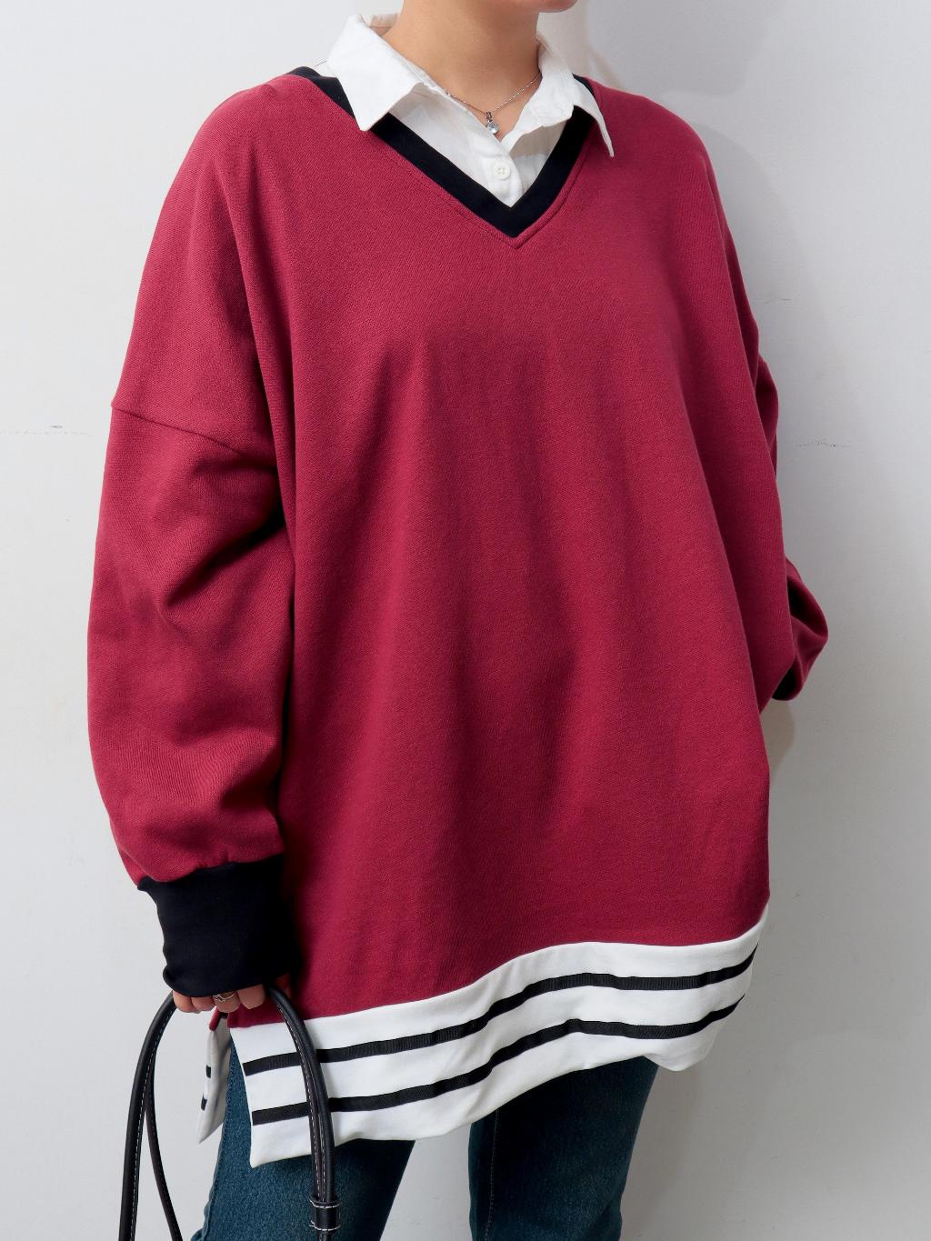 Blouse Wanita Elegant Hanami Bahan Fleece Kombi Katun Terbaru - Gambar 4