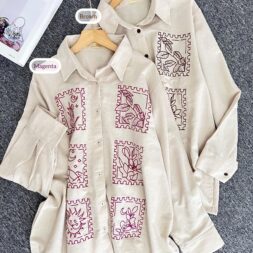 Kemeja Dahlia Wanita Terbaru dengan Bahan Linen Bordir untuk Tampilan Stylish