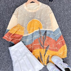 Kaos Wanita Oversize Bahan Kaos Lozy Sun Terbaru untuk Gaya Casual Santa