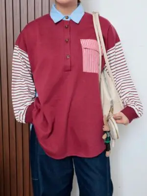 Blouse Luvy iLTs — Atasan Wanita Bahan Fleece Hangat Lembut · Casual Stylish · All Size