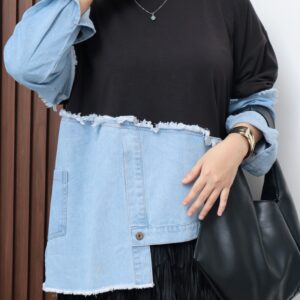 Blouse Noa iLTs — Atasan Wanita Casual BabyTerry x Jeans · Nyaman Harian · All Size