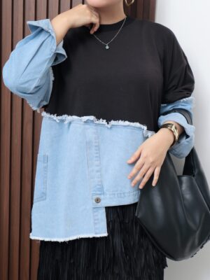 Blouse Noa iLTs — Atasan Wanita Casual BabyTerry x Jeans · Nyaman Harian · All Size