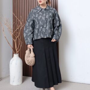 Pakaian Atasan Kemeja Blossom Wanita Dengan Desain Casual Kekinian