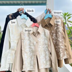 Atasan Kemeja Vest Prepy Bordir untuk Tampilan Stylish Terbaru