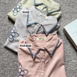 Kemeja Lior Bordir Bunga Untuk Tampilan Staylish