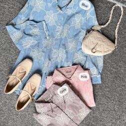 Pakaian Atasan Kemeja Lunea Floral Wanita dengan Desain Casual Kekinian