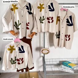 Bhumi Series Family - Family Set Couple Lebaran 2026 dengan Bahan Nylon Linen untuk Tampilan Kekinian