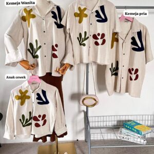 Bhumi Series Family - Family Set Couple Lebaran 2026 dengan Bahan Nylon Linen untuk Tampilan Kekinian