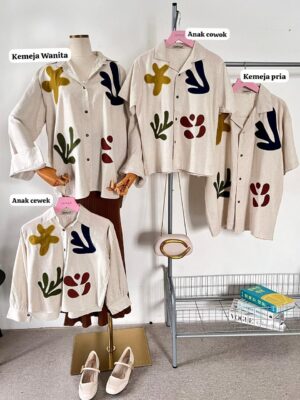Bhumi Series Family - Family Set Couple Lebaran 2026 dengan Bahan Nylon Linen untuk Tampilan Kekinian