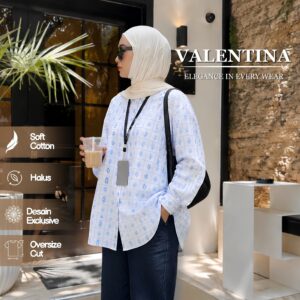 Kemeja Valentina iLTs — Atasan Wanita Bahan Silk Premium Lembut · Elegan Harian · All Size