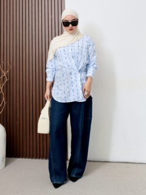 Kemeja Valentina iLTs — Atasan Wanita Bahan Silk Premium Lembut · Elegan Harian · All Size