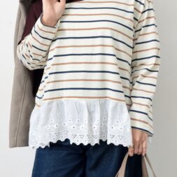Blouse Nara Lace iLTs — Atasan Wanita Renda Elegan Oversize · Bahan Kaos x Lace · All Size