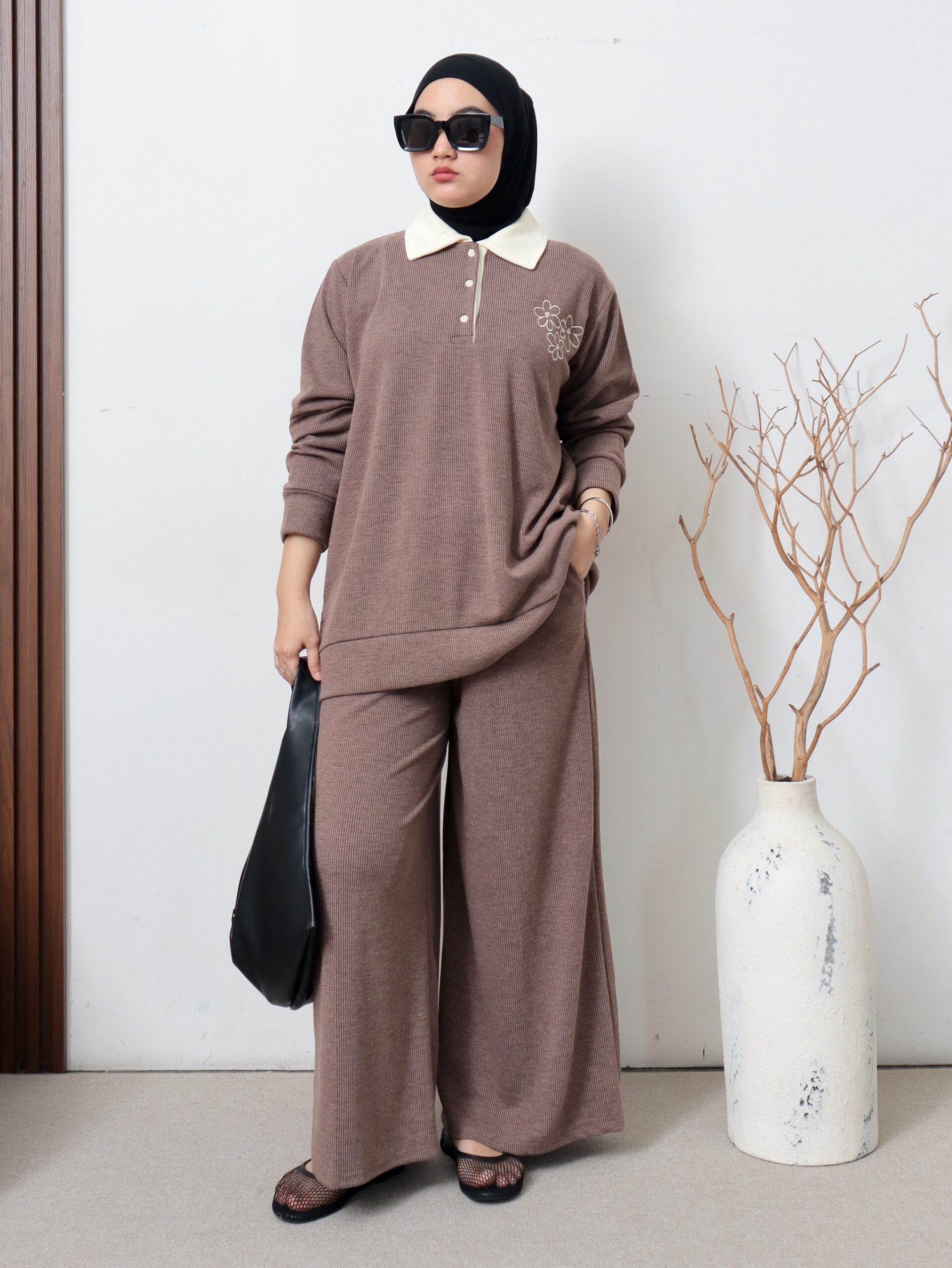 Oneset Wanita Knit BanBinBun untuk Gaya Kekinian