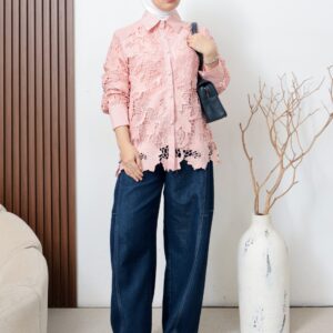 Atasan Kemeja Wanita Nasha Brukat untuk Tampilan Stylish Terbaru