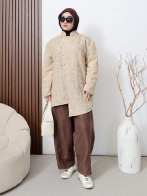 Atasan Kemeja Wanita Mavela Embos untuk Tampilan Stylish Terbaru