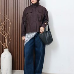 Kemeja Aura HighNeck style trendy