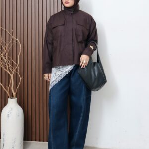 Kemeja Aura HighNeck style trendy