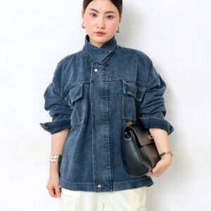 Jaket Veloire iLTs — Jaket Jeans Wanita Oversize Detail Saku · Bahan Denim Nyaman · All Size