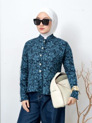 Atasan Wanita Gisha Textured Blouse untuk Tampilan Stylish Terbaru