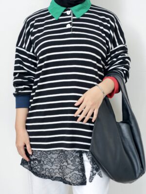Blouse Daily iLTs - Blouse stripe casual nyaman dipakai
