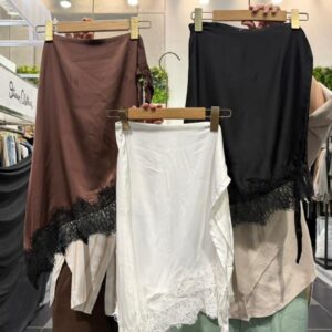 Layered Lace Satin