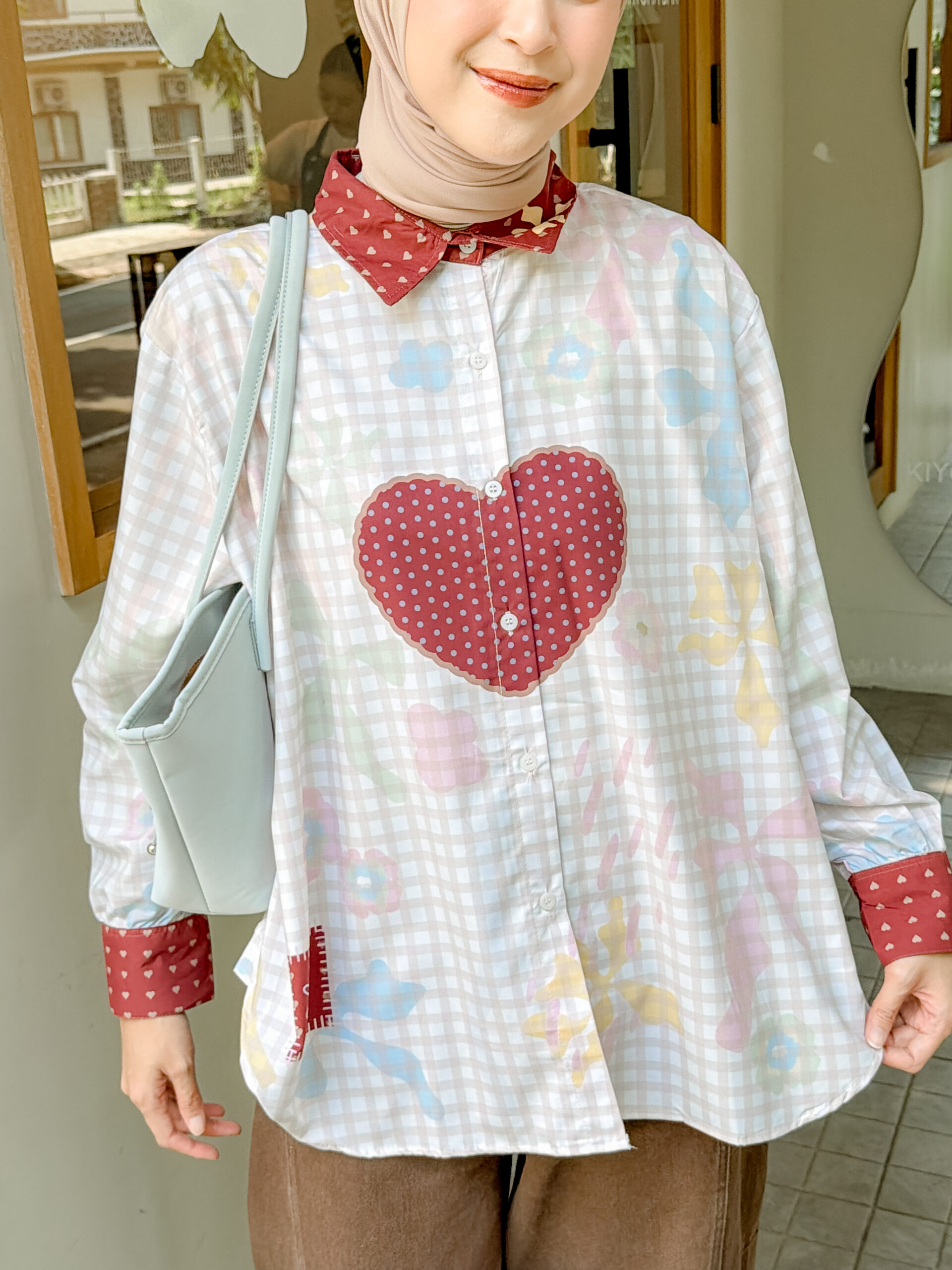 Merry Shirt iLTs - Kemeja Oversize Wanita Adem Anti Kusut Motif Eksklusif