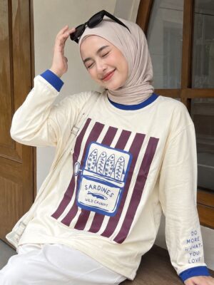 Blouse Art Toy iLTs — Kaos Oversize Wanita Motif Graphics Art Bahan Cotton Combed Premium All Size