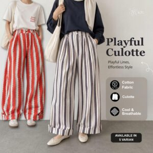 Playful Culotte iLTs — Celana Kulot Wanita Motif Stylish Nyaman Seharian All Size