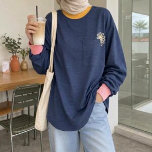 Blouse Daisy iLTs | Kaos Oversize Wanita daily wear Bahan Adem