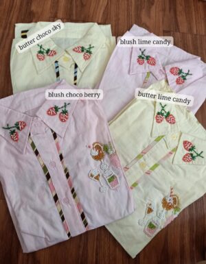 Clay Payet Shirt iLTs — Atasan Kemeja Katun Payet Daily All Size